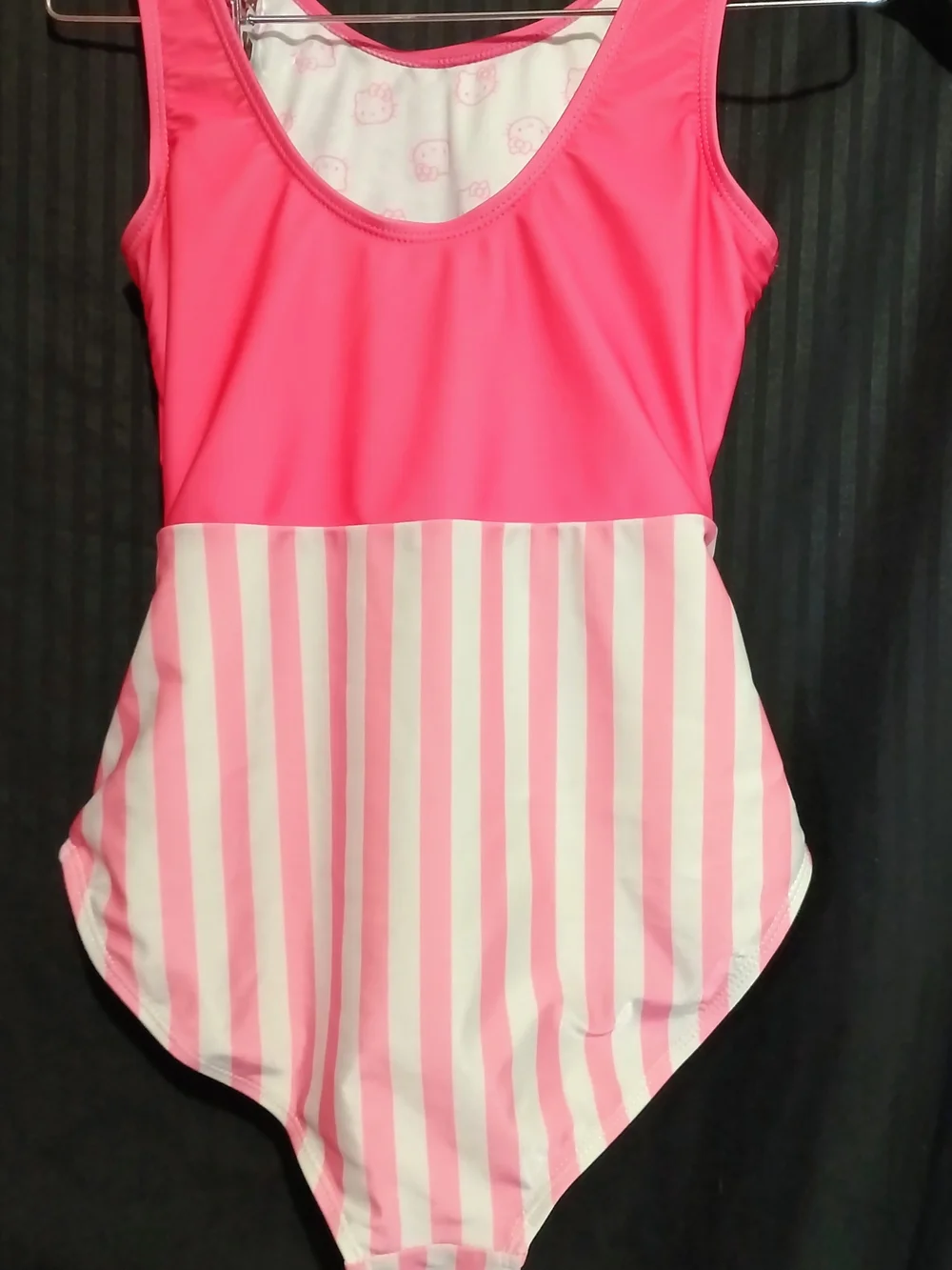 Hello Kitty Girls' Pink One-Piece Swimsuit